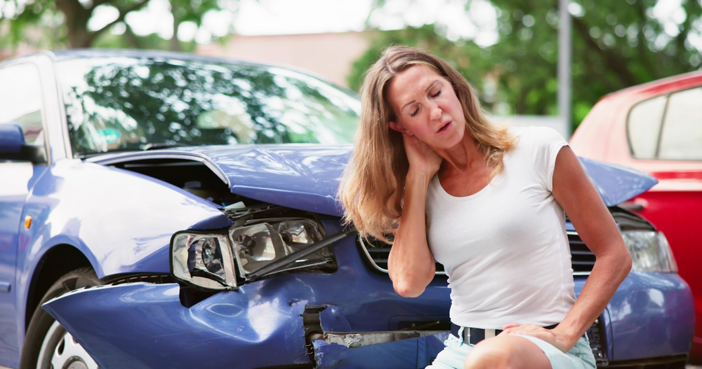 A women involved in a car accident wondering if she can sue for pain and suffering